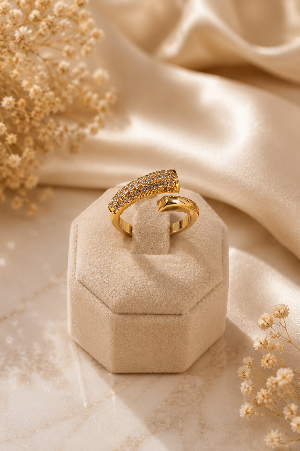 Crystal Statement Ring for Women