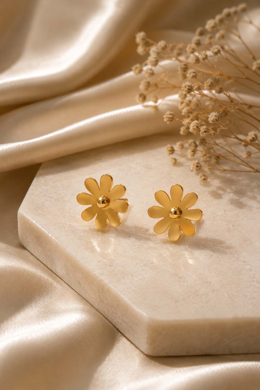 Flower Stud Earrings for Women