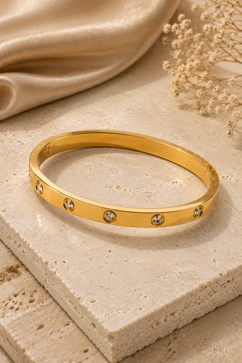 Crystal Bangle Bracelet for Women