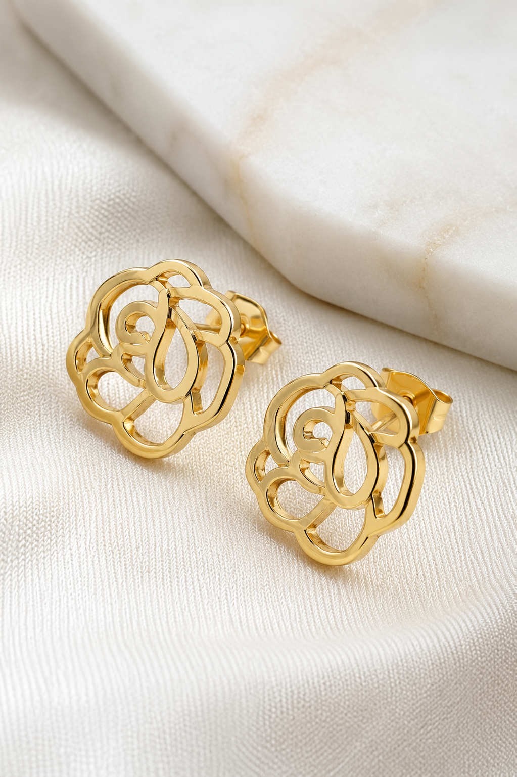 Delicate  Rose Stud Earrings for Women