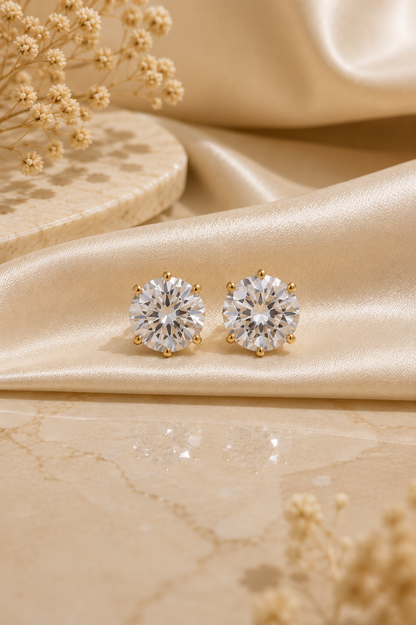 Round Crystal  Earrings for Women