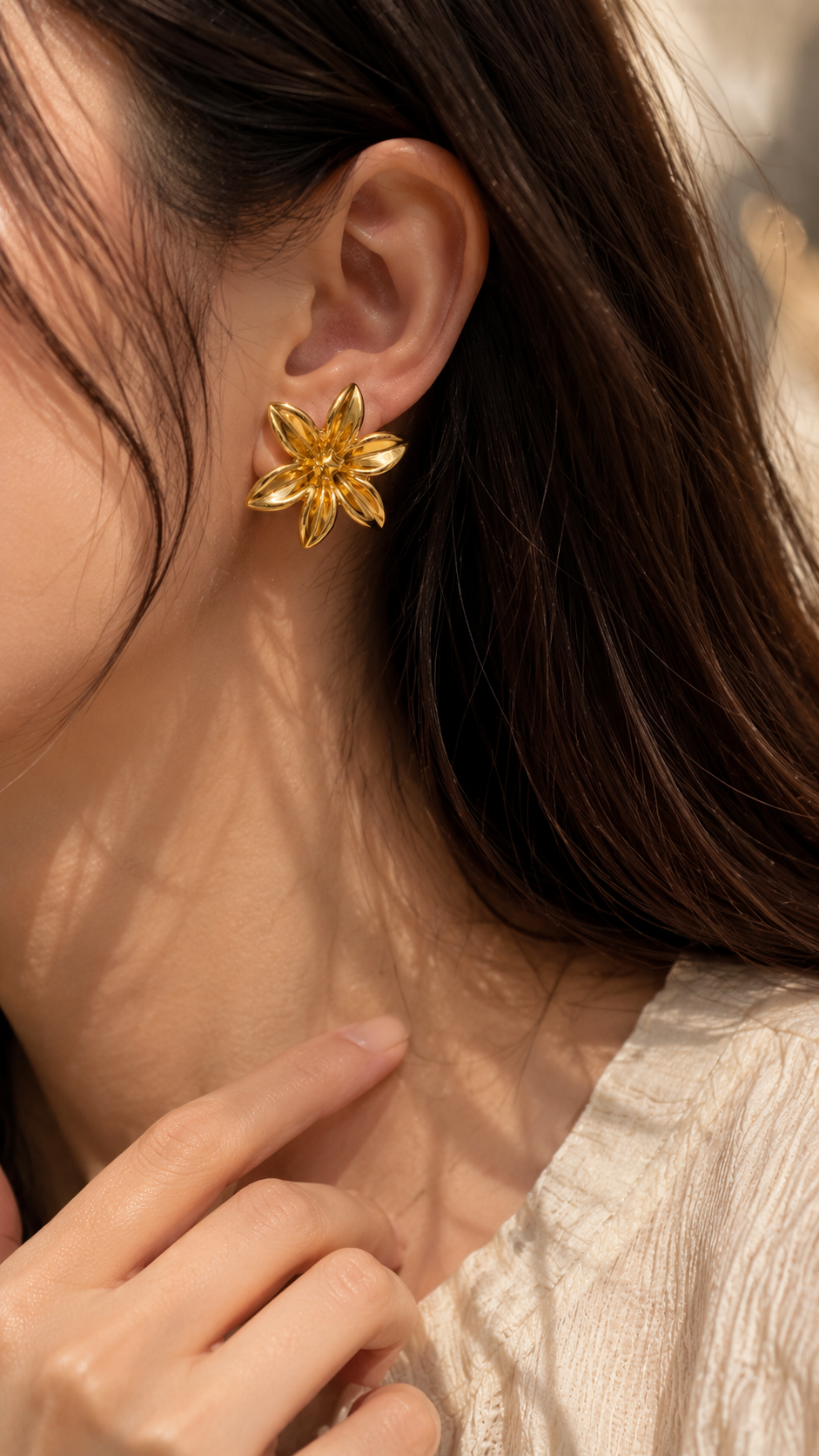 Floral Stud Earrings for Women