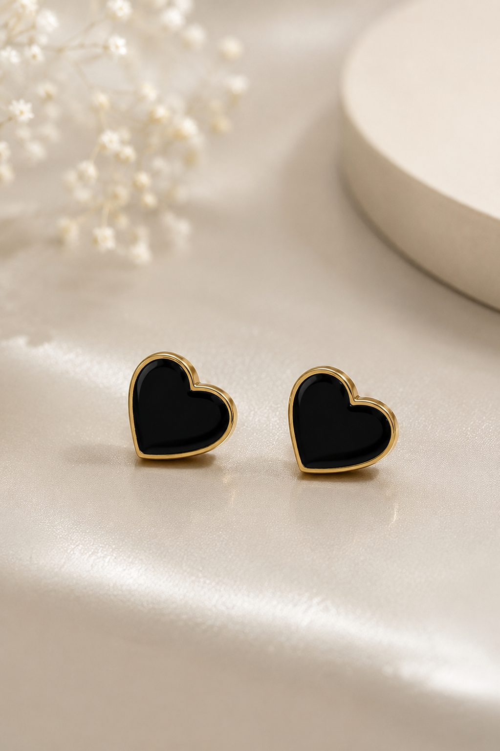Black Heart  Earrings for Women