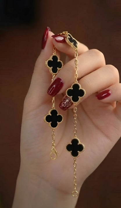 Black Clover Pendant Necklace