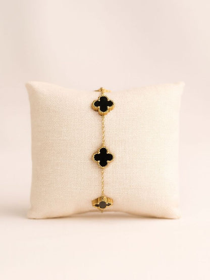 Black Clover Pendant Necklace