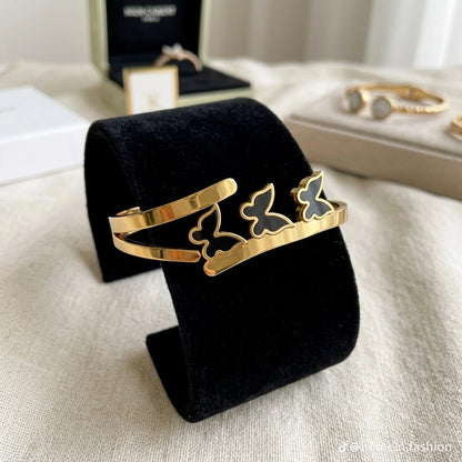 Triple Butterfly Cuff Bracelet