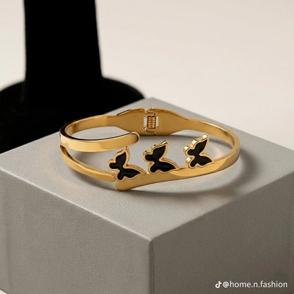 Triple Butterfly Cuff Bracelet