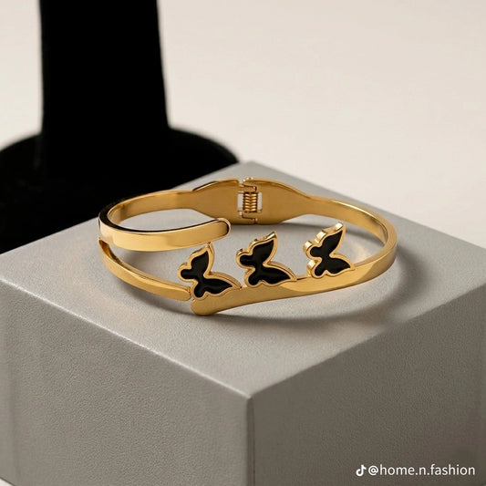 Triple Butterfly Cuff Bracelet